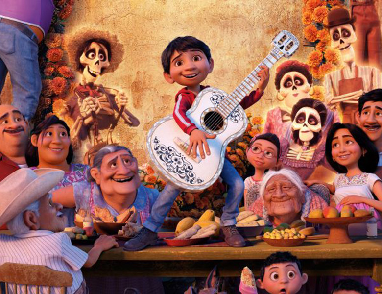 A scene from the movie Coco